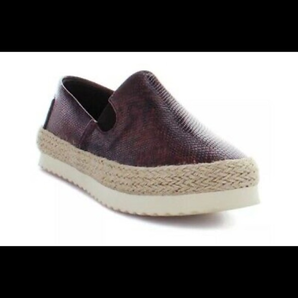 ELECTRIC KARMA LOLA ESPADRILLE CHOCOLATE NIB SZ 8